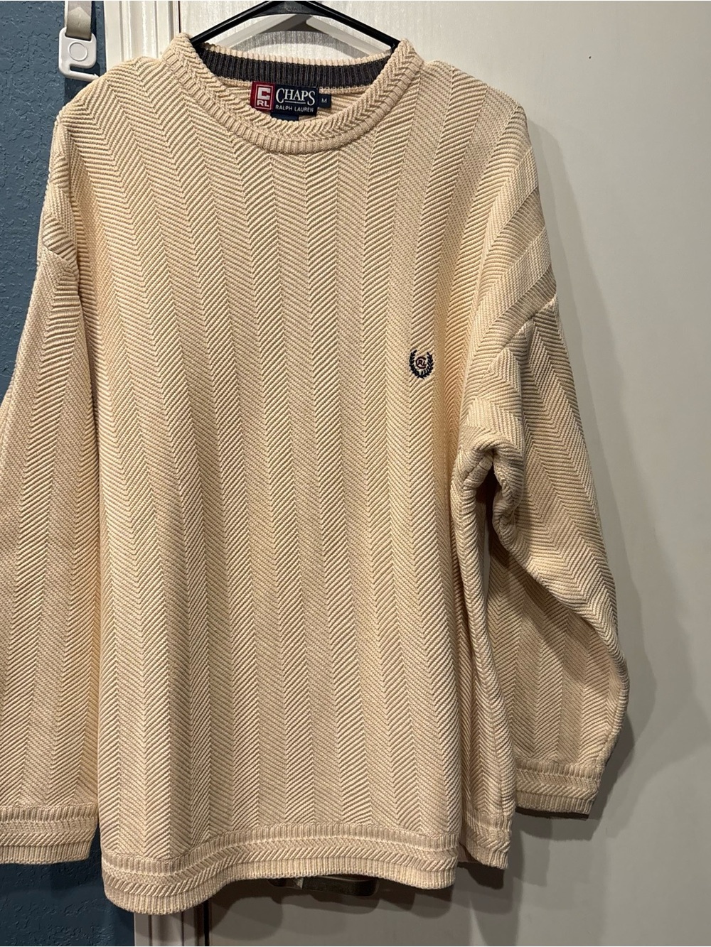 Ralph Lauren Chaps Vintage sweater 100% Cotton Size Medium